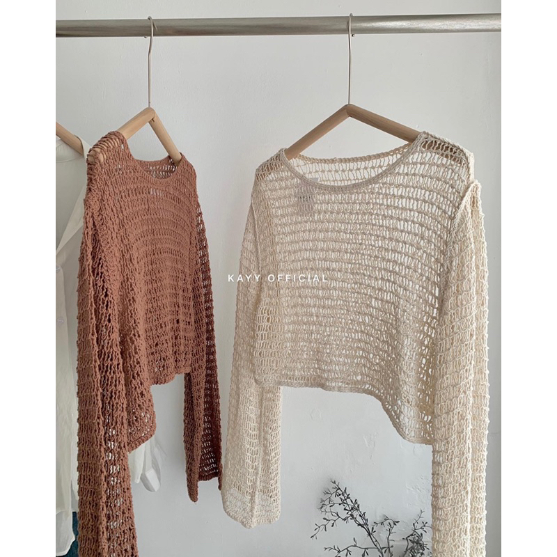 KAYY. Áo ren lưới croptop