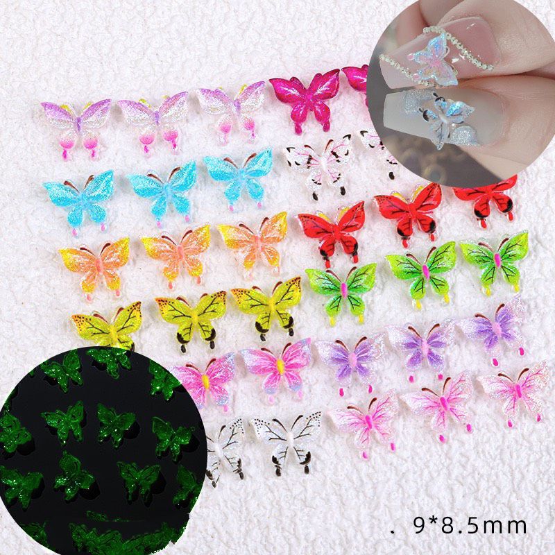 Charm bướm nail trang trí móng tay
