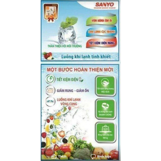 Tem Dán Tủ Lạnh Sanyo & Aqua (Nhiều Mẫu Để Lựa Chọn)