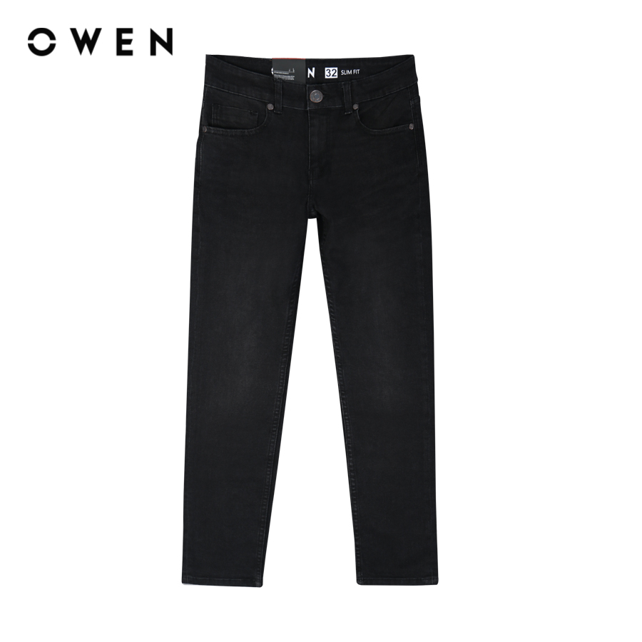 OWEN - Quần jean Slim Fit màu Ghi chất liệu Cotton-Spandex - QJS230160
