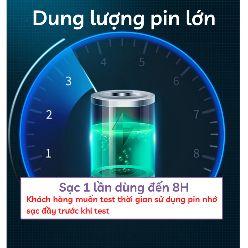 Quạt mini để bàn tích điện gấp gọn JIASHI 4 tốc độ gió tích hợp đèn ngủ 3 chế độ sáng pin lớn động cơ không ồn QMN15