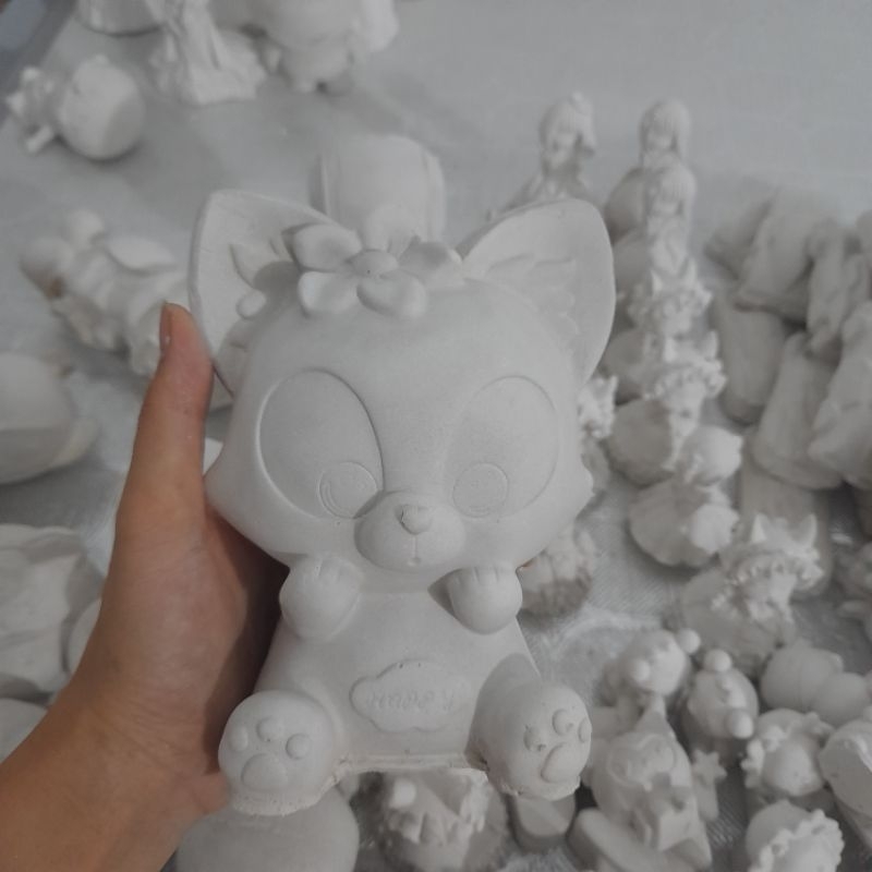 Tượng thạch cao tô màu cho bé size lớn