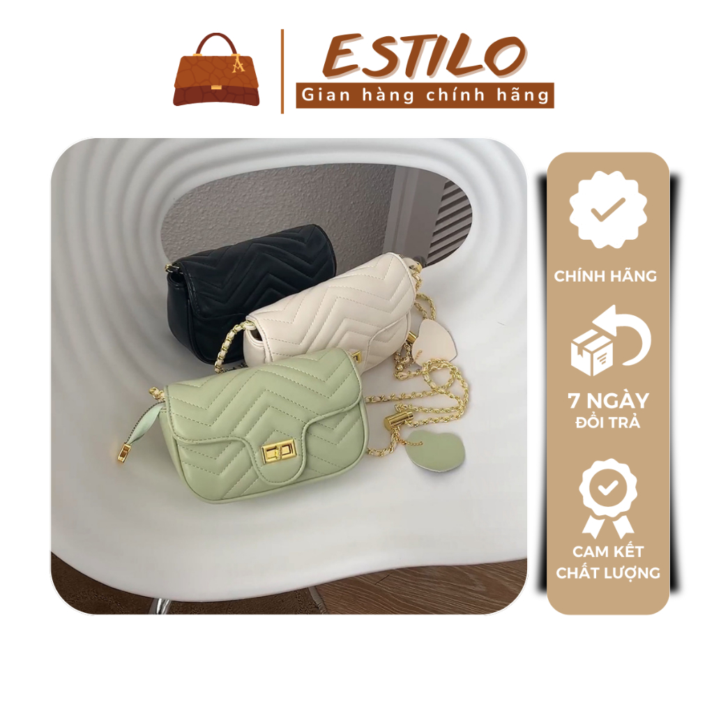Túi xách nữ đeo chéo, đeo vai ESTILO size 18cm HA356