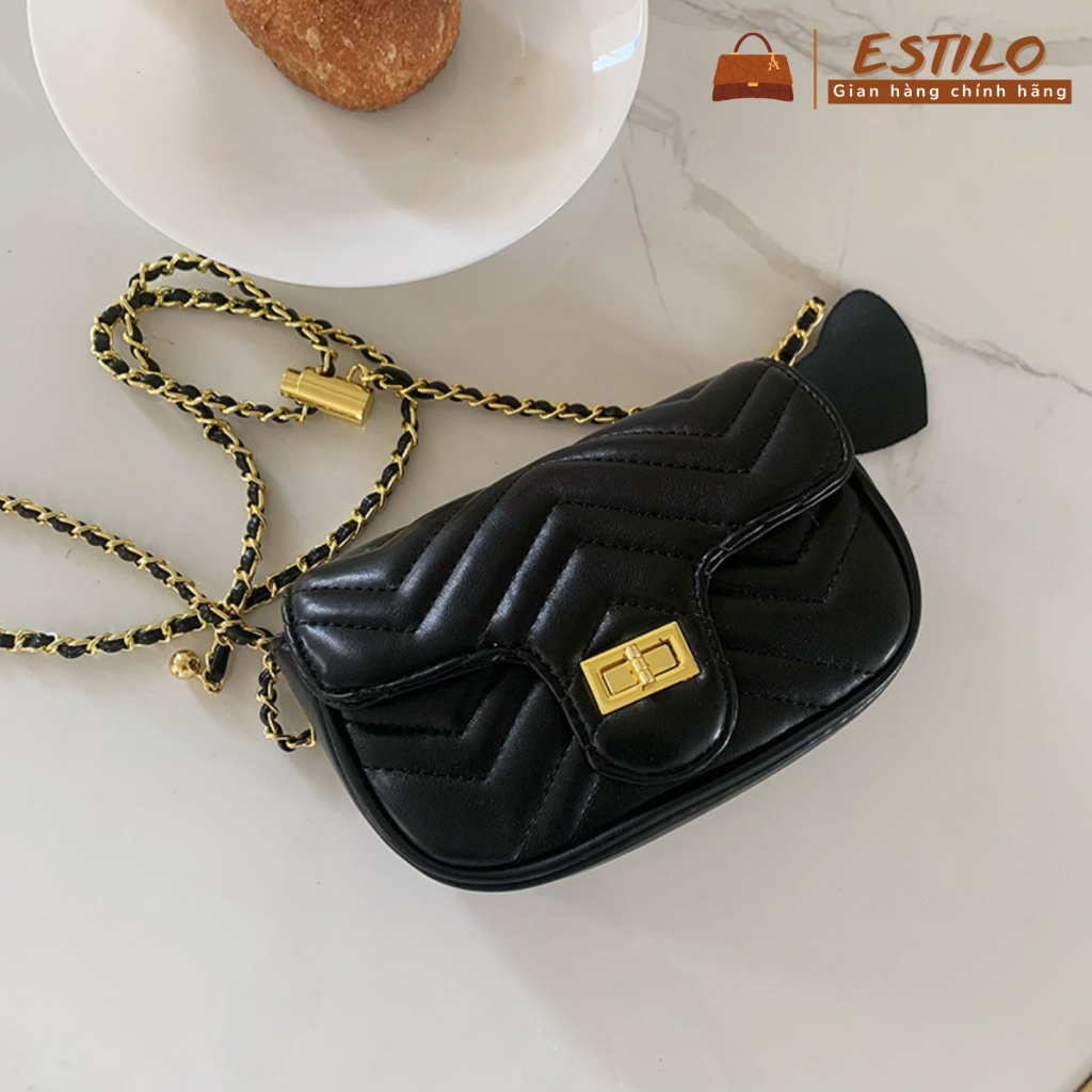 Túi xách nữ đeo chéo, đeo vai ESTILO size 18cm HA356