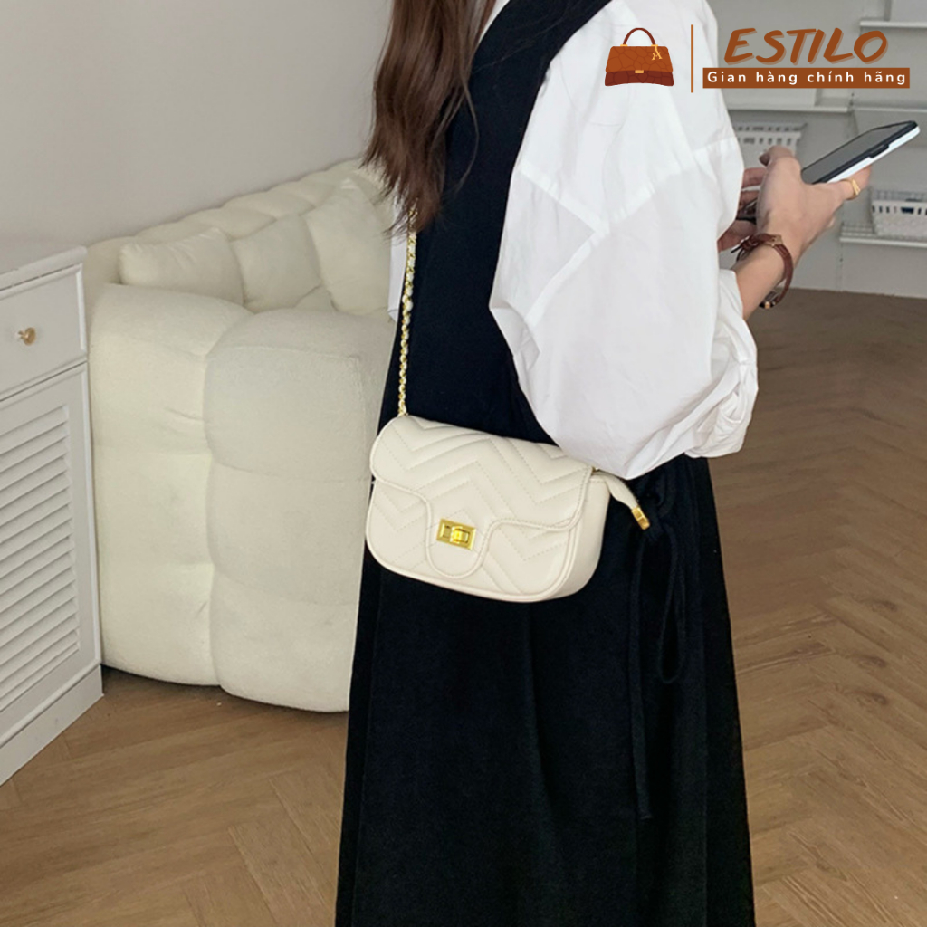 Túi xách nữ đeo chéo, đeo vai ESTILO size 18cm HA356