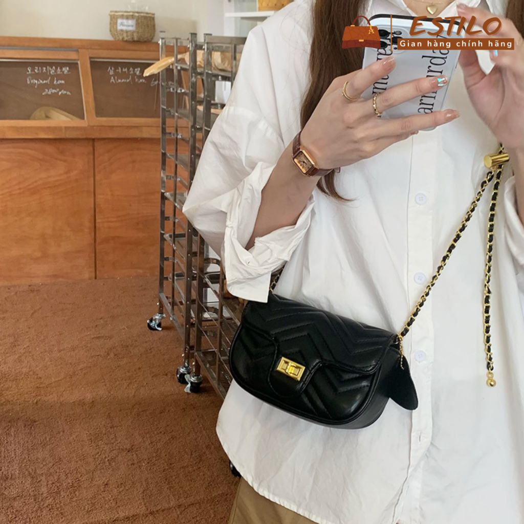 Túi xách nữ đeo chéo, đeo vai ESTILO size 18cm HA356