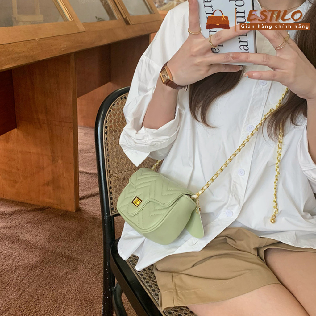 Túi xách nữ đeo chéo, đeo vai ESTILO size 18cm HA356