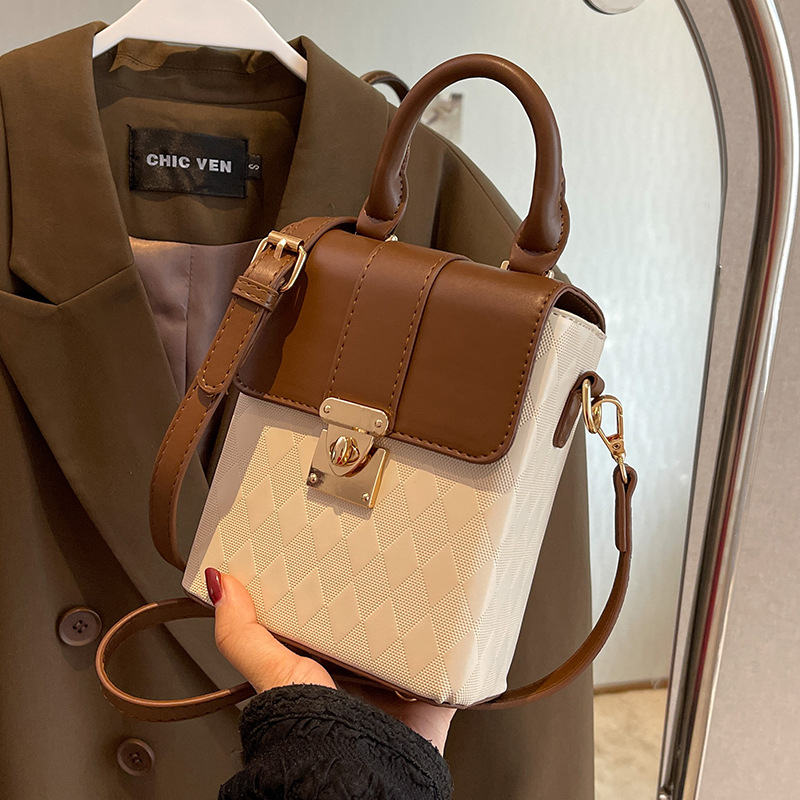 Túi xách nữ hình hộp họa tiết xách tay đeo chéo đeo vai JOYKI NT03