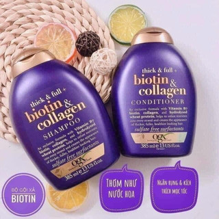 CẶP DẦU GỘI + XÃ BIOTIN COLLAGEN  OGX USA 750ml