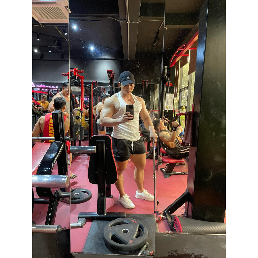 Áo 3 lỗ thể thao nam cotton gân to Gymplus,áo ba lỗ tập gym thể thao dành cho nam co giãn thấm hút mồ hôi