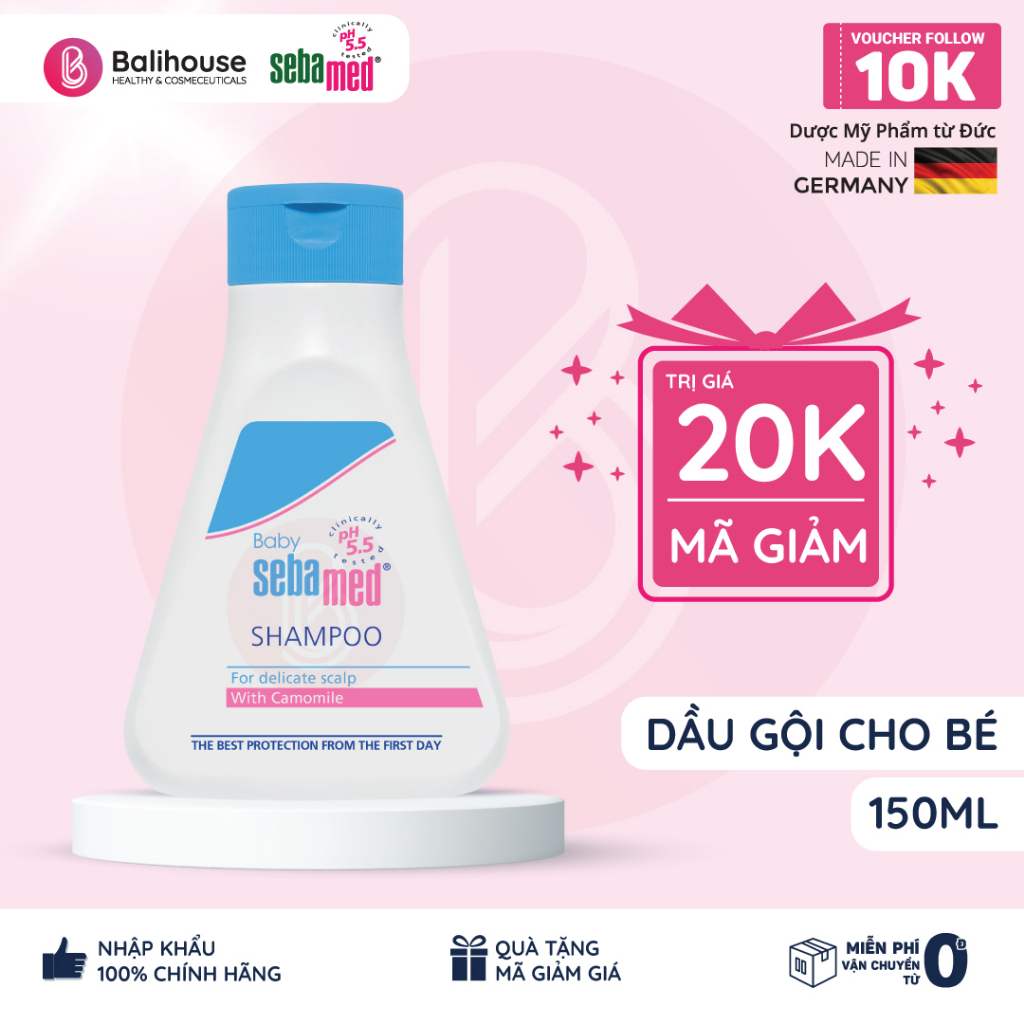 Dầu gội cho bé Sebamed Baby pH5.5 (150ml)