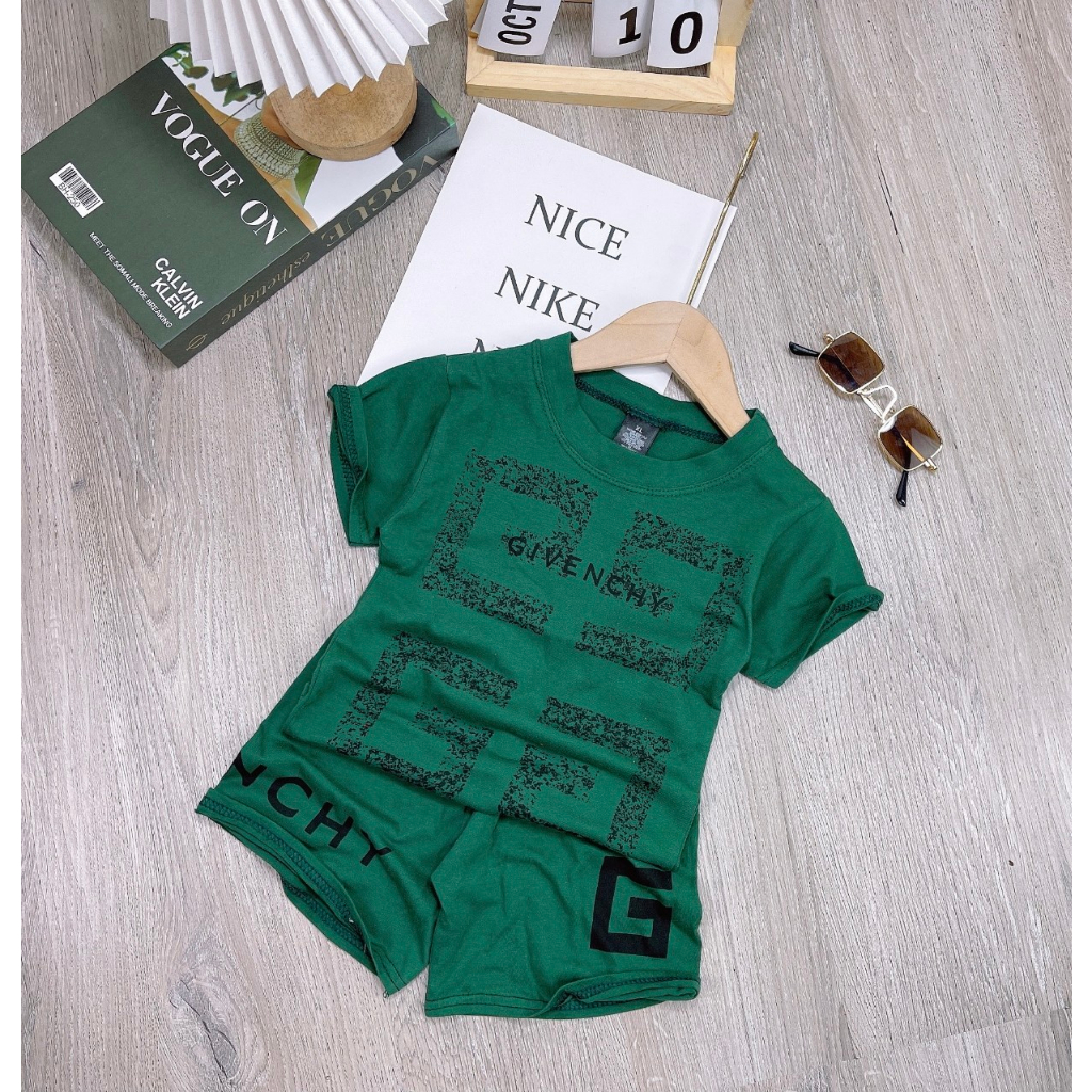 Bộ quần áo trẻ em dành cho bé trai, bé gái 13-46kg. Bộ trẻ em cộc tay chất liệu cotton co dãn, thoáng mát