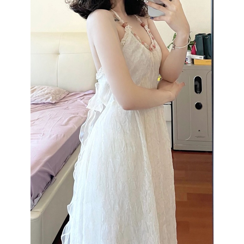 Maxi voan hở lưng