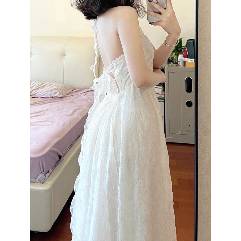 Maxi voan hở lưng