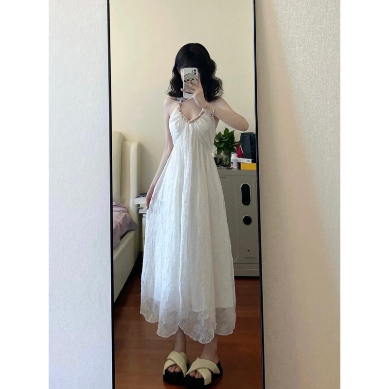 Maxi voan hở lưng