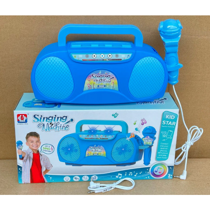 Micro con ong cho bé  Không Dây có Bluetouch Bằng Nhựa hoạt hình đáng iu vui nhộn kích thích bé Micro đứng karaoke