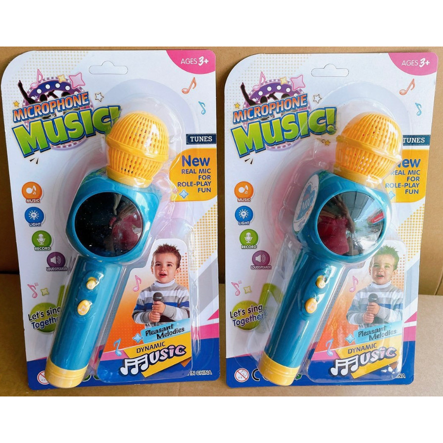 Micro con ong cho bé  Không Dây có Bluetouch Bằng Nhựa hoạt hình đáng iu vui nhộn kích thích bé Micro đứng karaoke