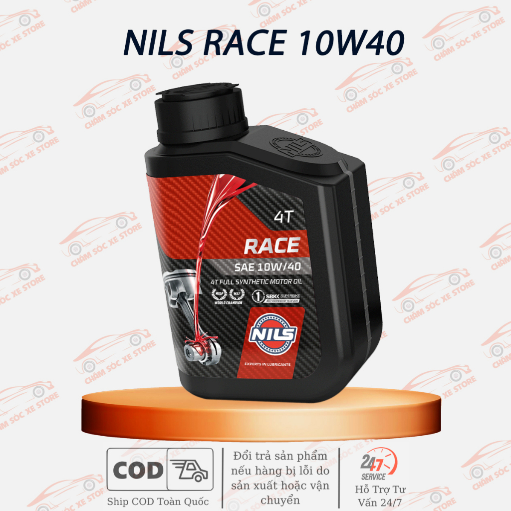 (CÓ CHIẾT LẺ) Dầu nhớt bảo dưỡng động cơ NILS RACE SAE 10W40