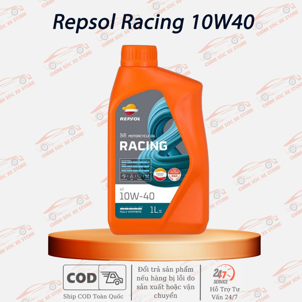 Dầu Nhớt Tổng Hợp Cho Xe Số Repsol Racing 10W40 - Nhớt Tổng Hợp 100%