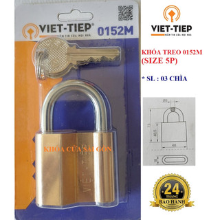 [Hỏa tốc HCM] KHÓA TREO ĐỒNG VIỆT TIỆP 0152M (Mẫu new - quét mã QR) CAM KẾT CHÍNH HÃNG 100%