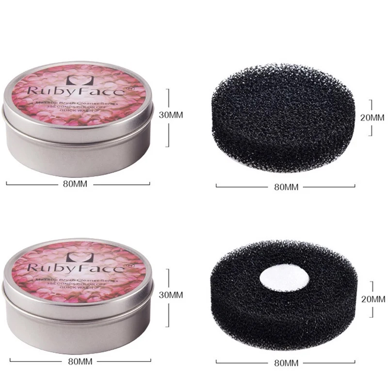 Dụng Cụ Làm Sạch, Vệ Sinh Cọ Trang Điểm RubyFace Makeup Brush Cleaning Bowl GJW - Màu Ngẫu Nhiên