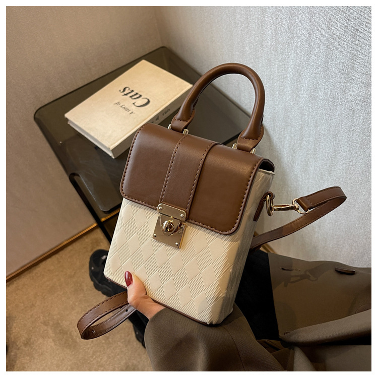 Túi xách nữ hình hộp họa tiết xách tay đeo chéo đeo vai JOYKI NT03