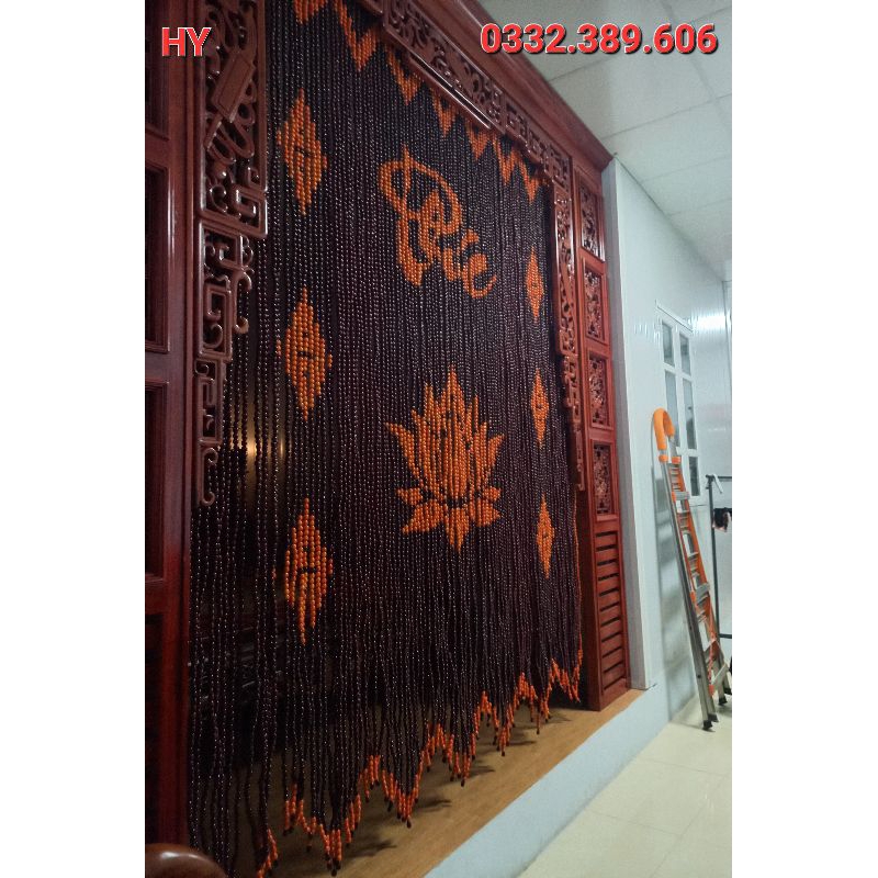 Mành hạt gỗ phòng thờ !