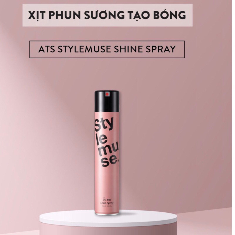 Xịt phun sương tạo độ bóng lộng lẫy cho mái tóc ATS Stylemuse Shine Spray