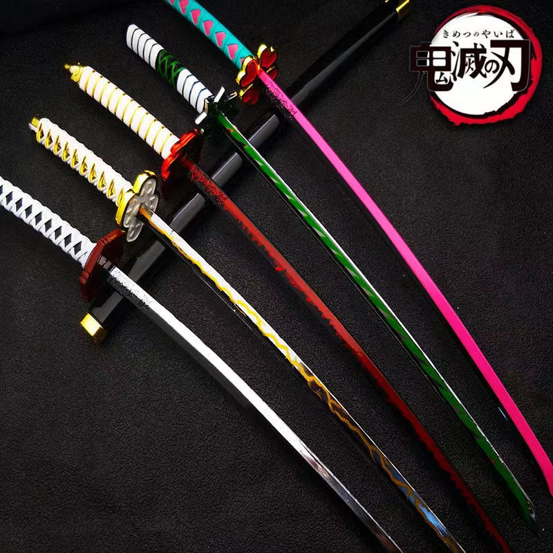 Mô hình Kiếm Titan KATANA ZENITSU Kimetsu No Yaiba - Kiếm Thanh Gươm Diệt Quỷ có đầy đủ các trụ phiên bản 25cm