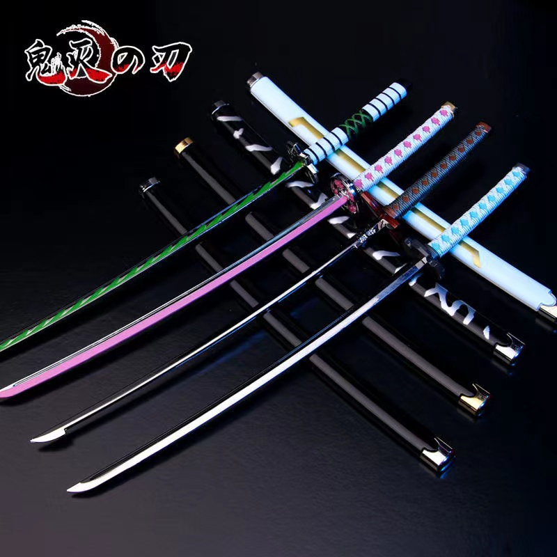 Mô hình Kiếm Titan KATANA ZENITSU Kimetsu No Yaiba - Kiếm Thanh Gươm Diệt Quỷ có đầy đủ các trụ phiên bản 25cm