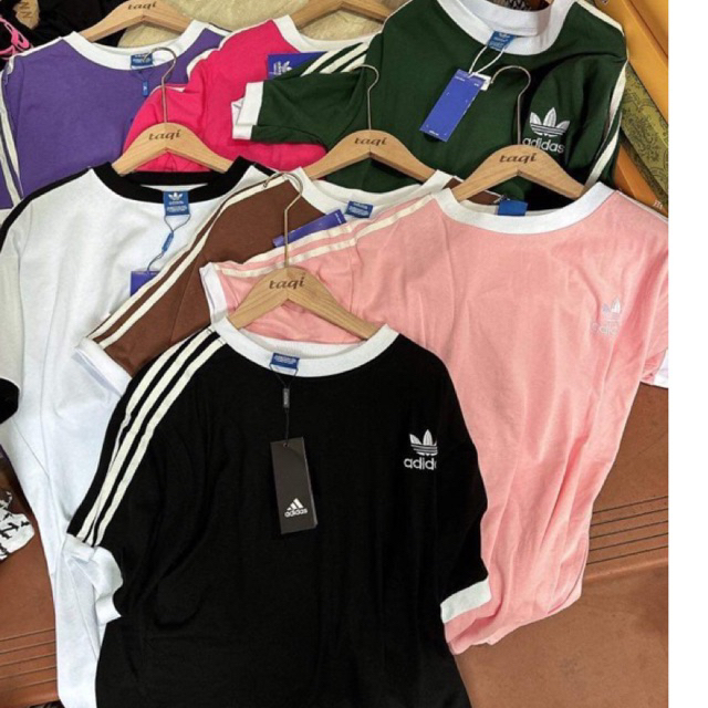 Áo Thun Phông ADIDAS chất cotton Tàu mát dáng Rộng hàng có sẵn-Kèm ảnh thật