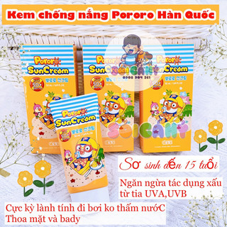 Kem Chống Nắng Pororo 50ml cho bé từ sơ sinh đến 15tuổi