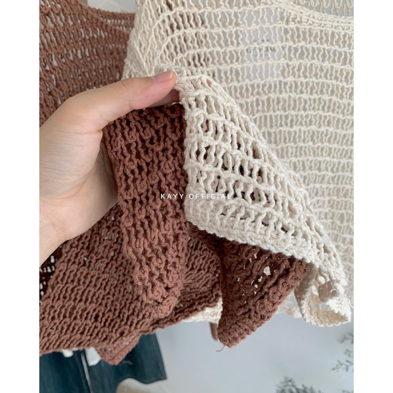 KAYY. Áo ren lưới croptop