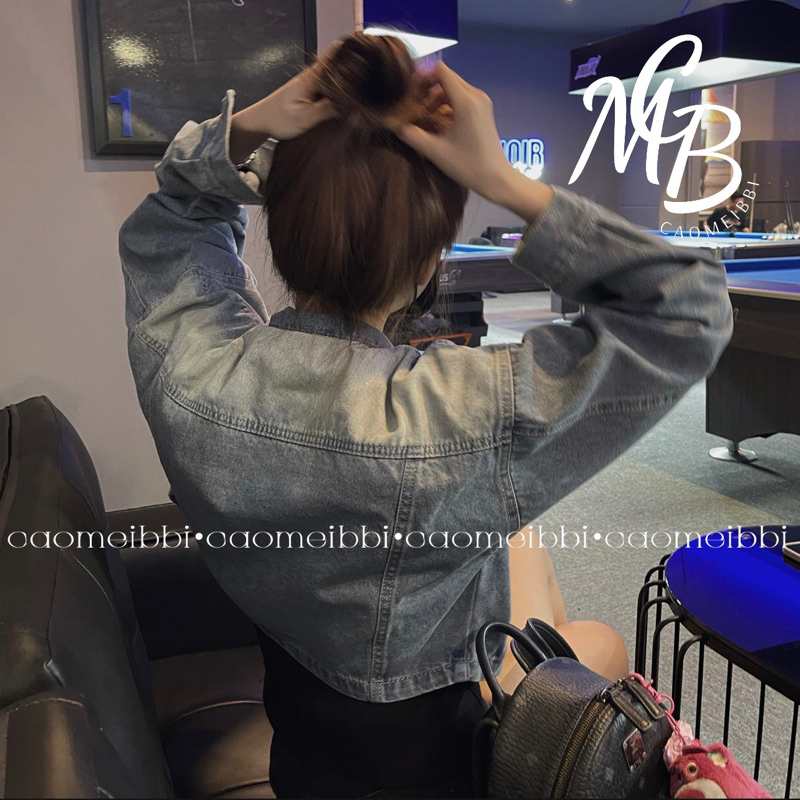 CAOMEIBBI - ÁO KHOÁC JEANS DÁNG NGẮN TAY DÀI. | BigBuy360 - bigbuy360.vn