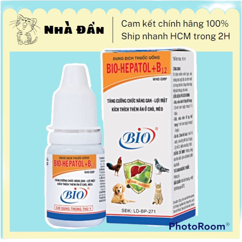Bio-Hepatol B12 10ml giúp tăng cường chức năng gan, lợi mật, thèm ăn