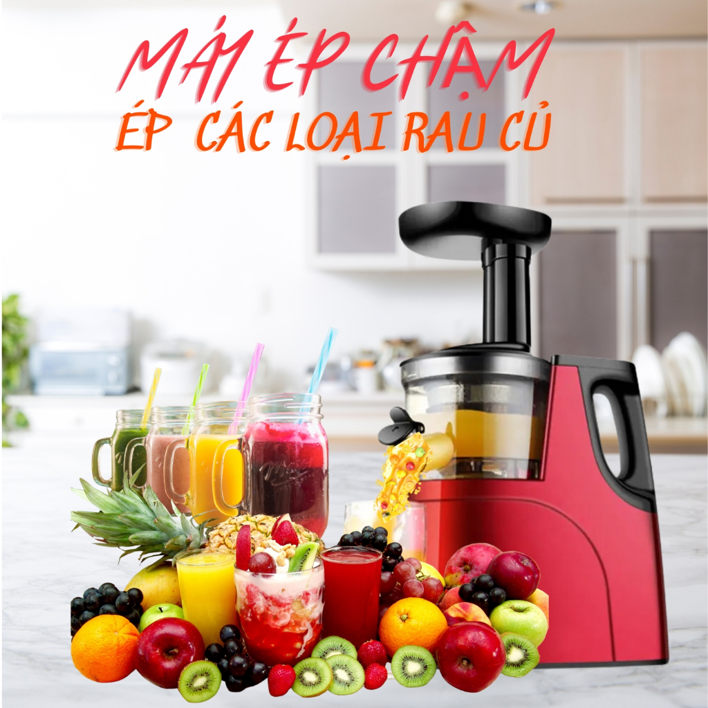 Máy Ép Chậm SKVIM JE-07 Hàng Cao Cấp - Máy Ép Chậm Hoa Quả Kiệt Nước Giữ Nguyên Chất Dinh Dưỡng
