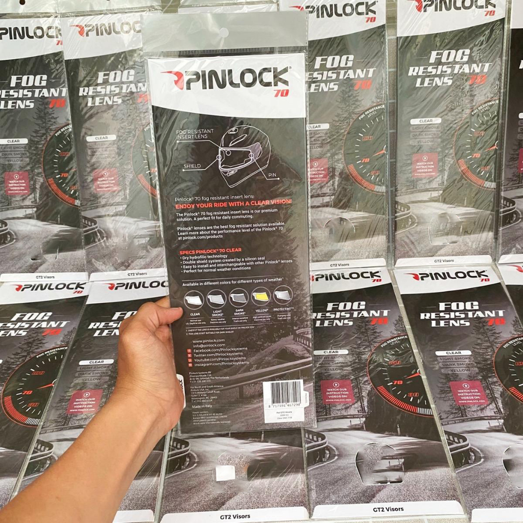 Pinlock gắn mũ bảo hiểm K3 SV chính hãng.