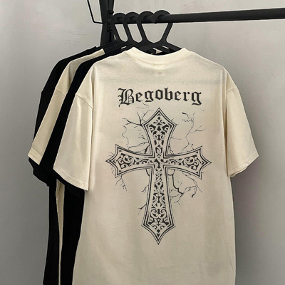 Áo thun PEARDODO 100% cotton dáng rộng in họa tiết thời trang unisex