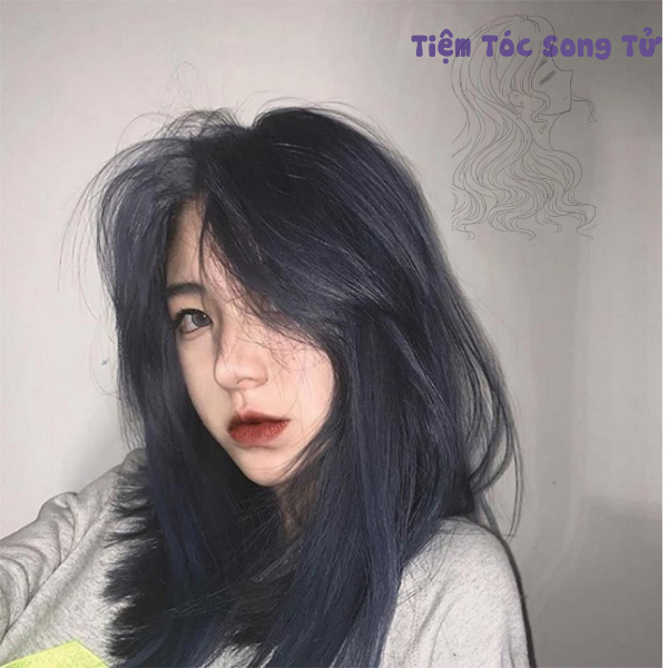 Sét Nhuộm Tóc Xanh Đen Nhuộm Tại Nhà Không Cần Tẩy Kèm Oxi Và Găng Tay hdsd