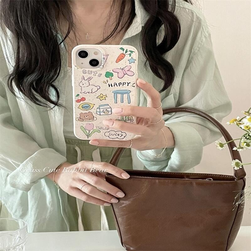 ỐP IPHONE FULL VIỀN IN HỌA TIẾT HAPPY CUTE