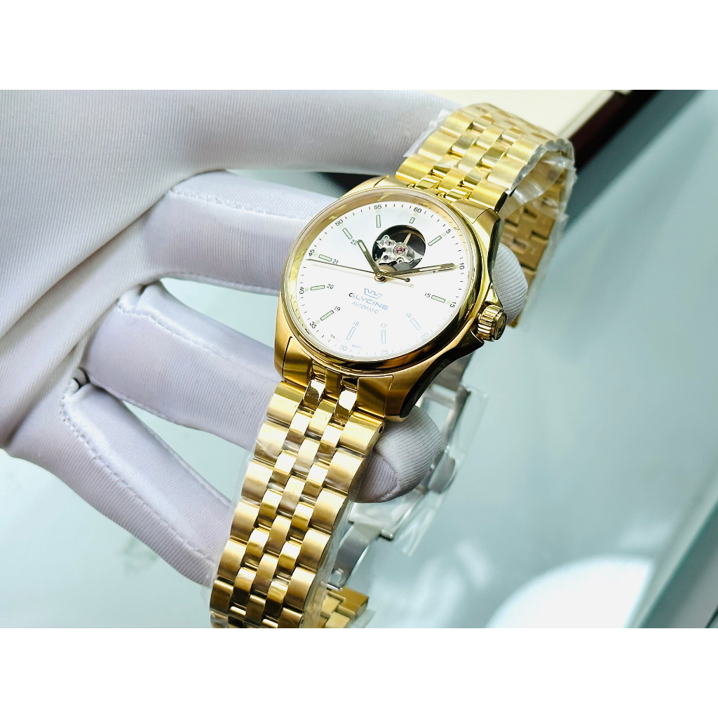 Đồng hồ nam dây thép Glycine Open Heart GL0461