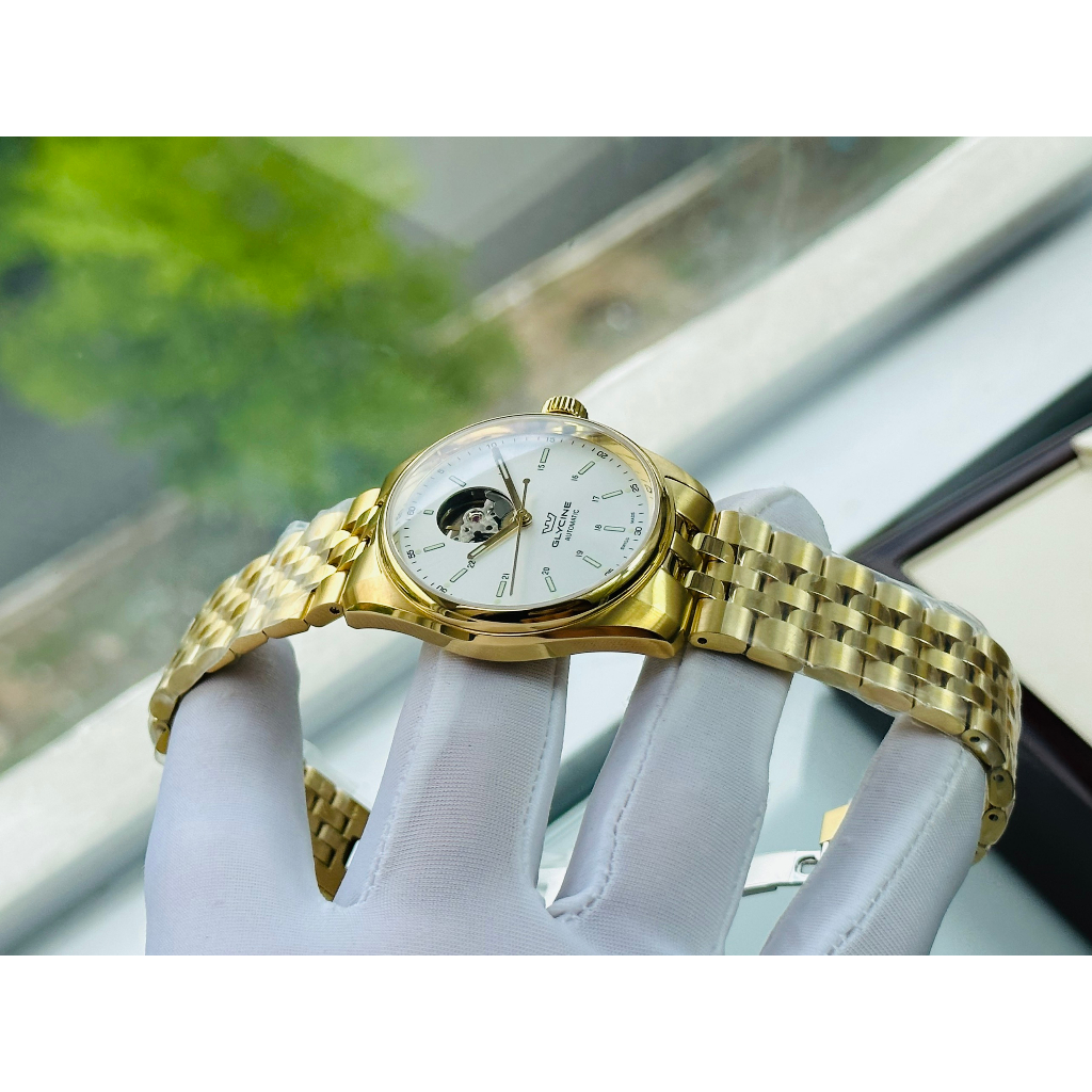 Đồng hồ nam dây thép Glycine Open Heart GL0461