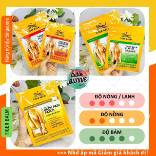 Cao dán thảo mộc Con Hổ Plaster Rd Nóng/Lạnh/ Lưng Tiger Balm / Miếng dán Con Cọp/ Hàng nội địa Singapore