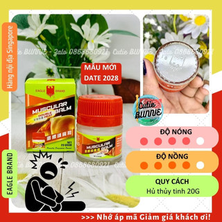Dầu cù là nóng con ó đỏ 20g date 2027-28 / giảm đau nhức cơ bắp / eagle brand muscular balm