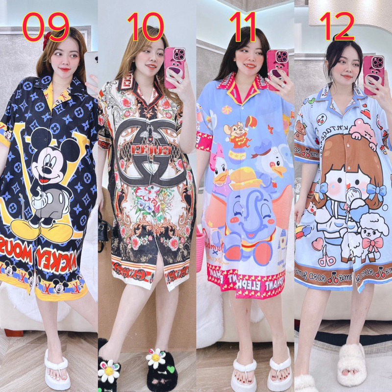 ĐẦM PIJAMA BIGSIZE 50kg-80kg