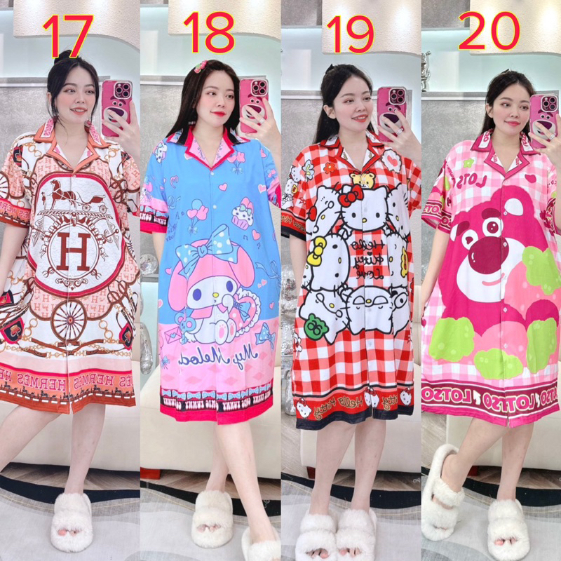 ĐẦM PIJAMA BIGSIZE 50kg-80kg