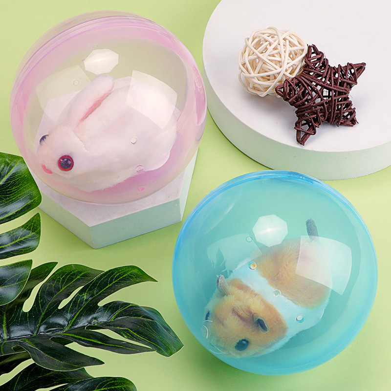 Đồ chơi cho bé tập bò thỏ bông cute chạy trong quả bóng cực vui, quà tặng sinh nhật cho bé
