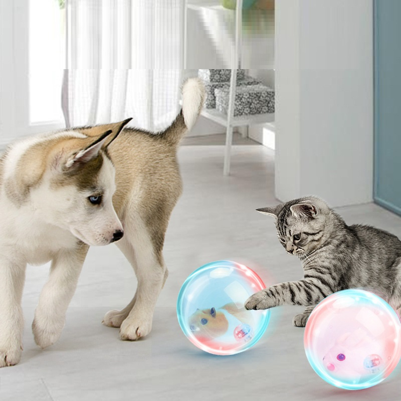 Đồ chơi cho bé tập bò thỏ bông cute chạy trong quả bóng cực vui, quà tặng sinh nhật cho bé