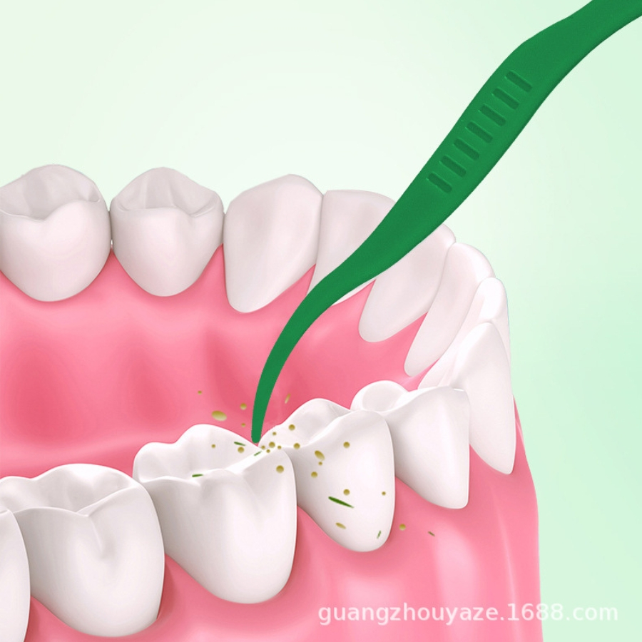 Tăm Chỉ Nha Khoa Bạc Hà Loại Bỏ Mảng Bám Ngăn Ngừa Sâu Răng, Chỉ Nha Khoa Gói 50 Chiếc Bảo Vệ Sức Khoẻ Răng Miệng