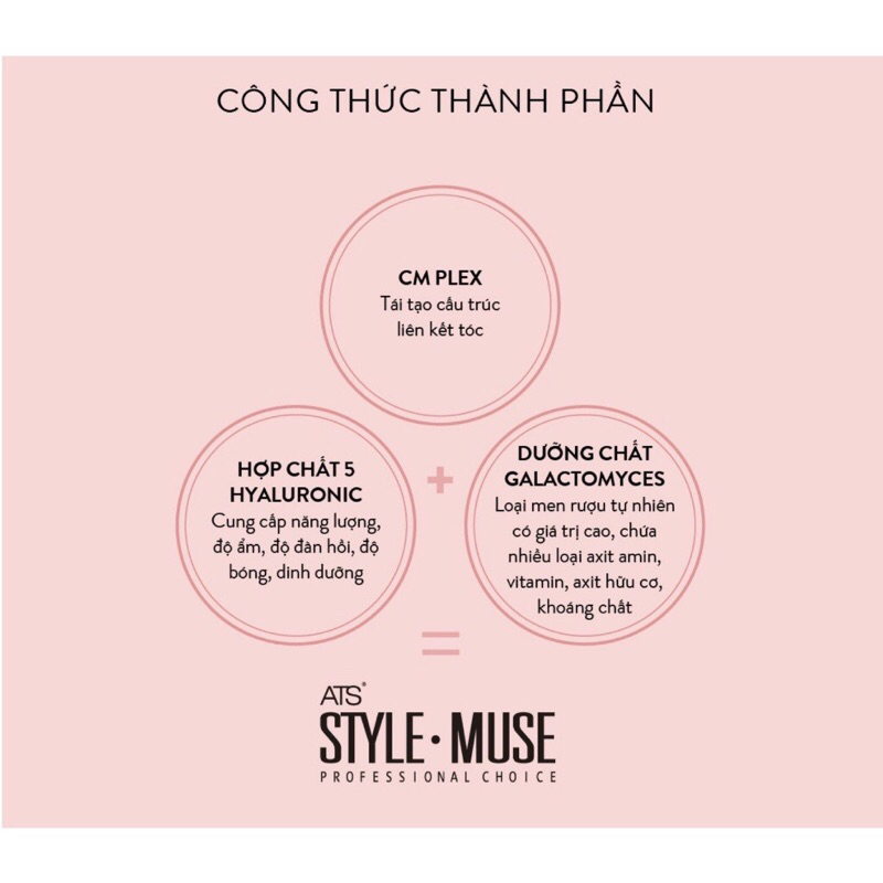 Xịt phun sương tạo độ bóng lộng lẫy cho mái tóc ATS Stylemuse Shine Spray